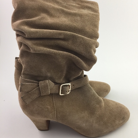 Alex Marie Tan Suede Slouchy Boot - Picture 2 of 5